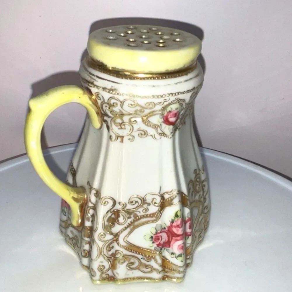 Gorgeous antique Nippon sugar shaker sugar sifter hand painted must see